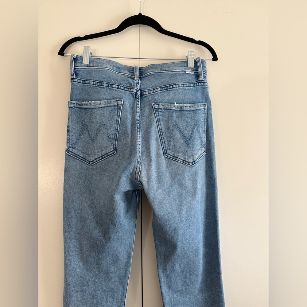 MOTHER high waisted rider ankle fray jeans - Picture 6 of 9